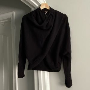 FP knit wrap sweater